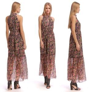Walter Baker Ashton Maxi See Through Floral Dress